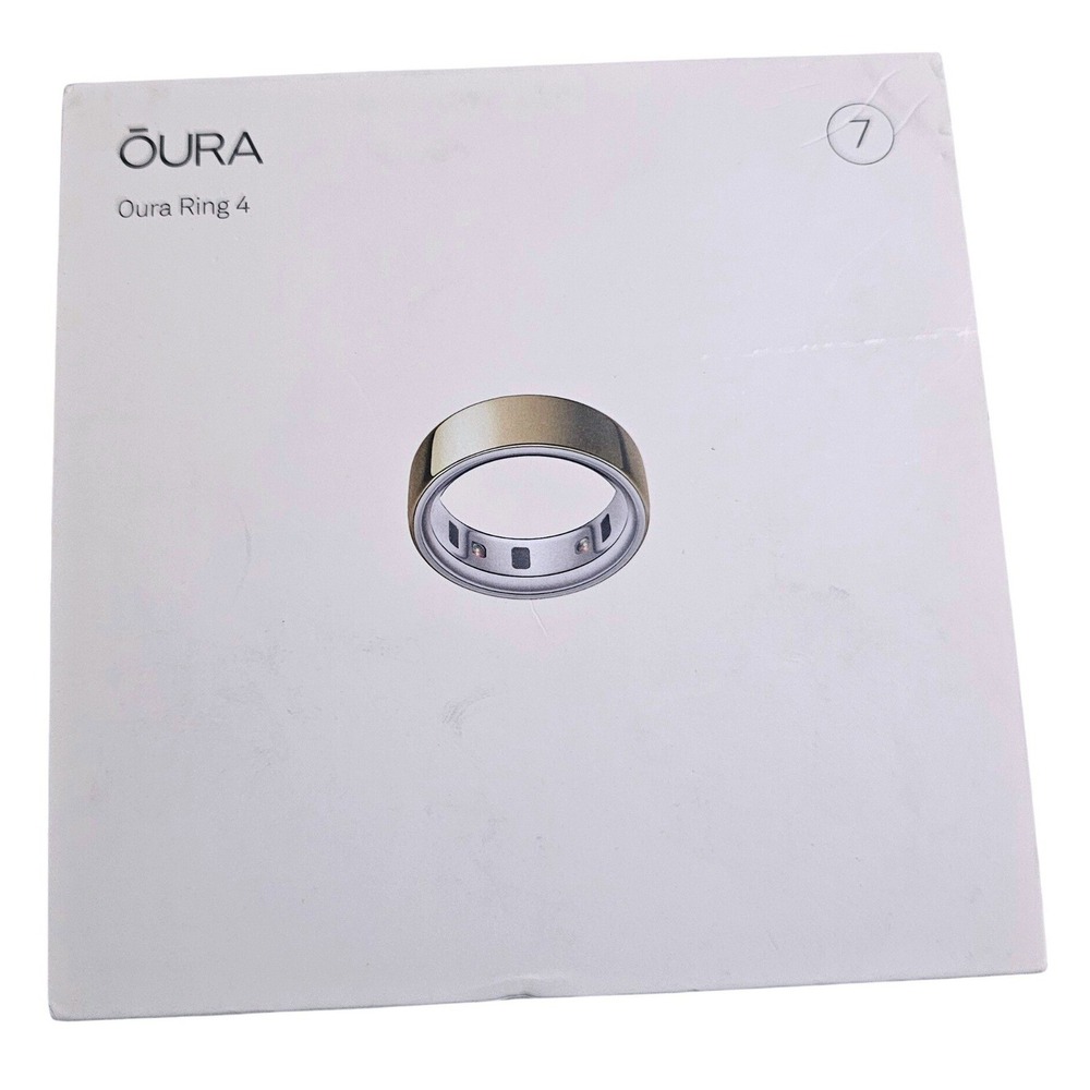 Oura Ring Gen 4 Gold Size 7 Fitness Sleep Tracker - Brand New Open Box Unused